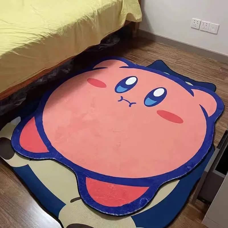 

60/80 см Kirbys Kawaii ковер для игр аниме периферийный коврик коврики для ванной комнаты декоративный коврик для детской комнаты домашний нескользящий Придверный коврик для девочек
