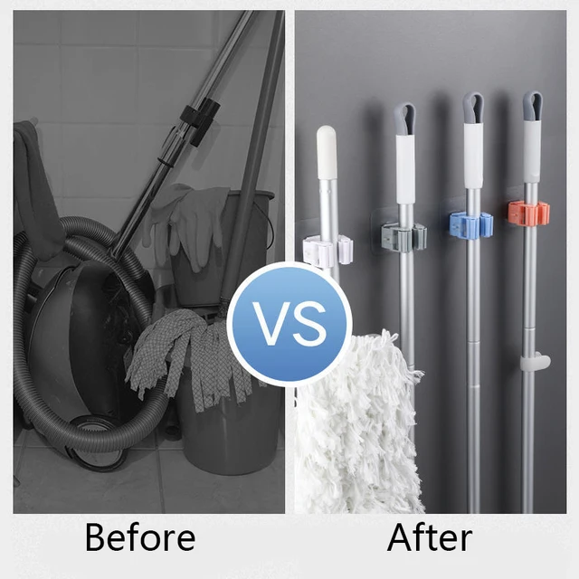 Ganci Da Garage 4 Pezzi | Doppio Gancio Parete | Acciaio Con Rivestimento Gomma