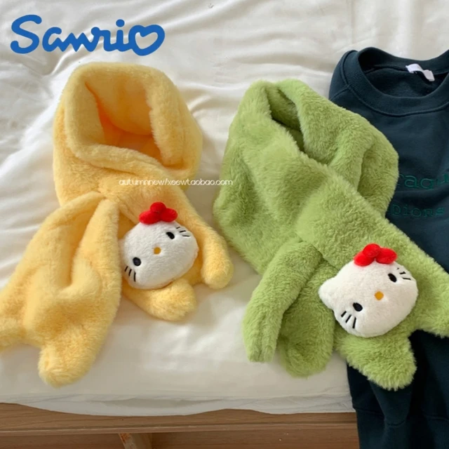 Sanrio Hello Kitty Plush Scarf Gloves