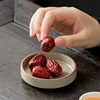 Retro Sauce Dish Ceramic Soy Round Seasoning Dipping Plate Bowl Small Flavor Plates Creative Snack Vinegar Kitchen Tableware 4