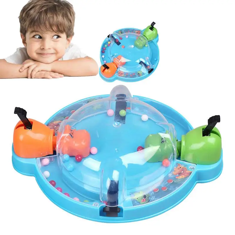 

Hungry Hippie Game Multiplayer Marble Swallowing Ball Interactive Toy Play With Friends Educational Stickers Gift For Kids