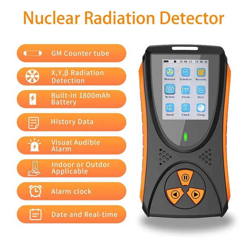 

Geiger counter Nuclear Radiation Detector X-ray Beta Gamma Detector Geiger Counter Dosimeter Lithium battery