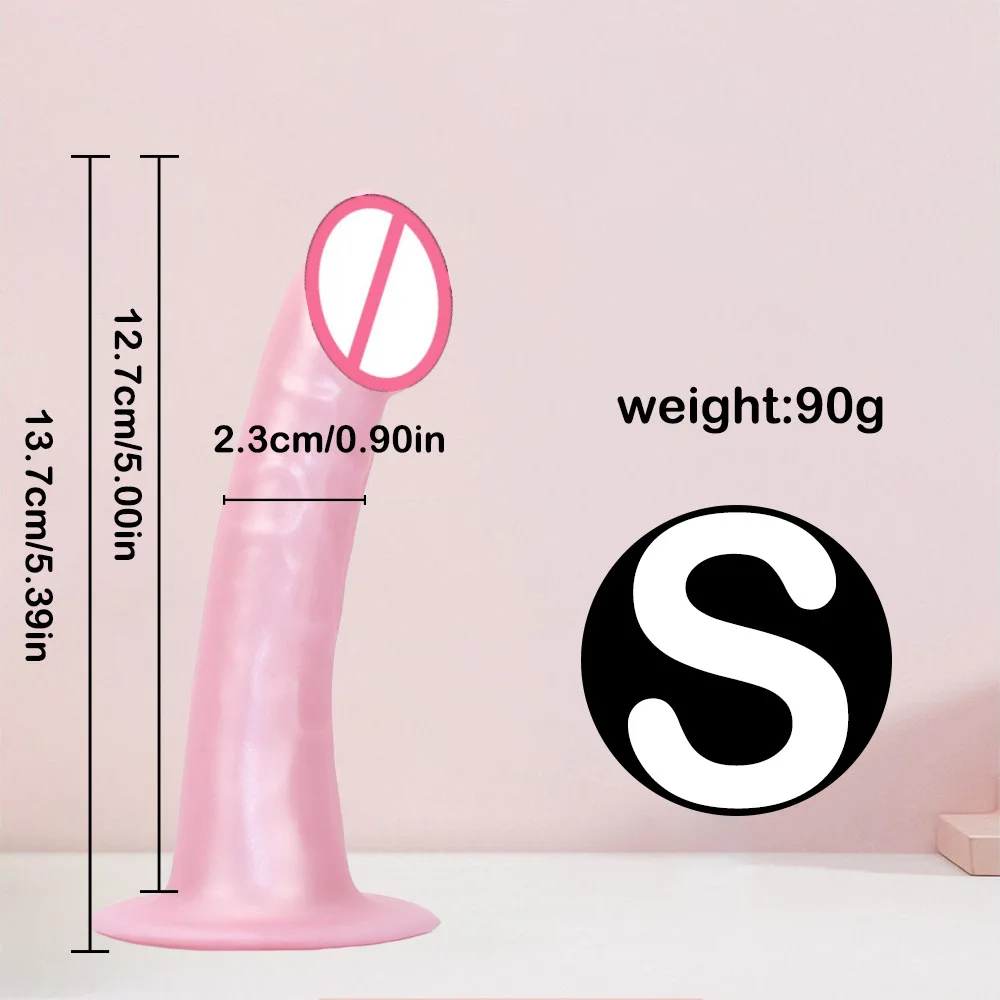 Soft Dildos Pink Dongs Little Penis Deeldo Liquid Silicone Dilldoo Small Dick Anal Plug Consolador Gode Phallus Adult Sex Toys