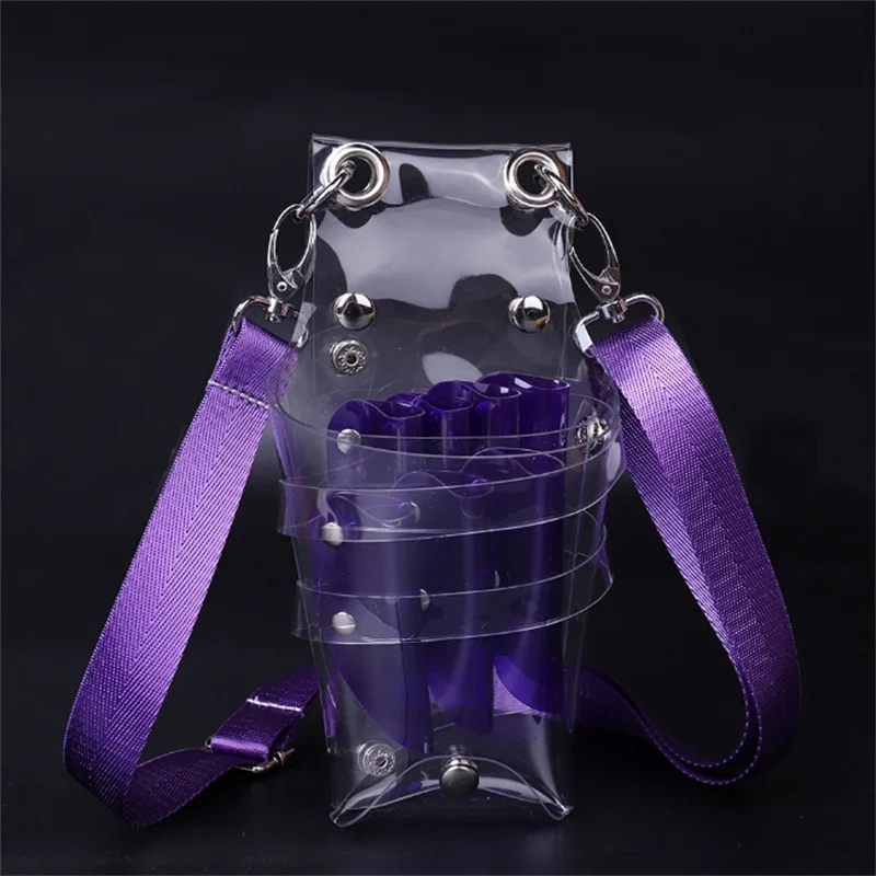 7 Pockets PVC Hair Scissors Bag Scissors Pouch Barber Scissor Holder Case With Belt Salon Hairdressing Tool Storage Bag Tool Holder
