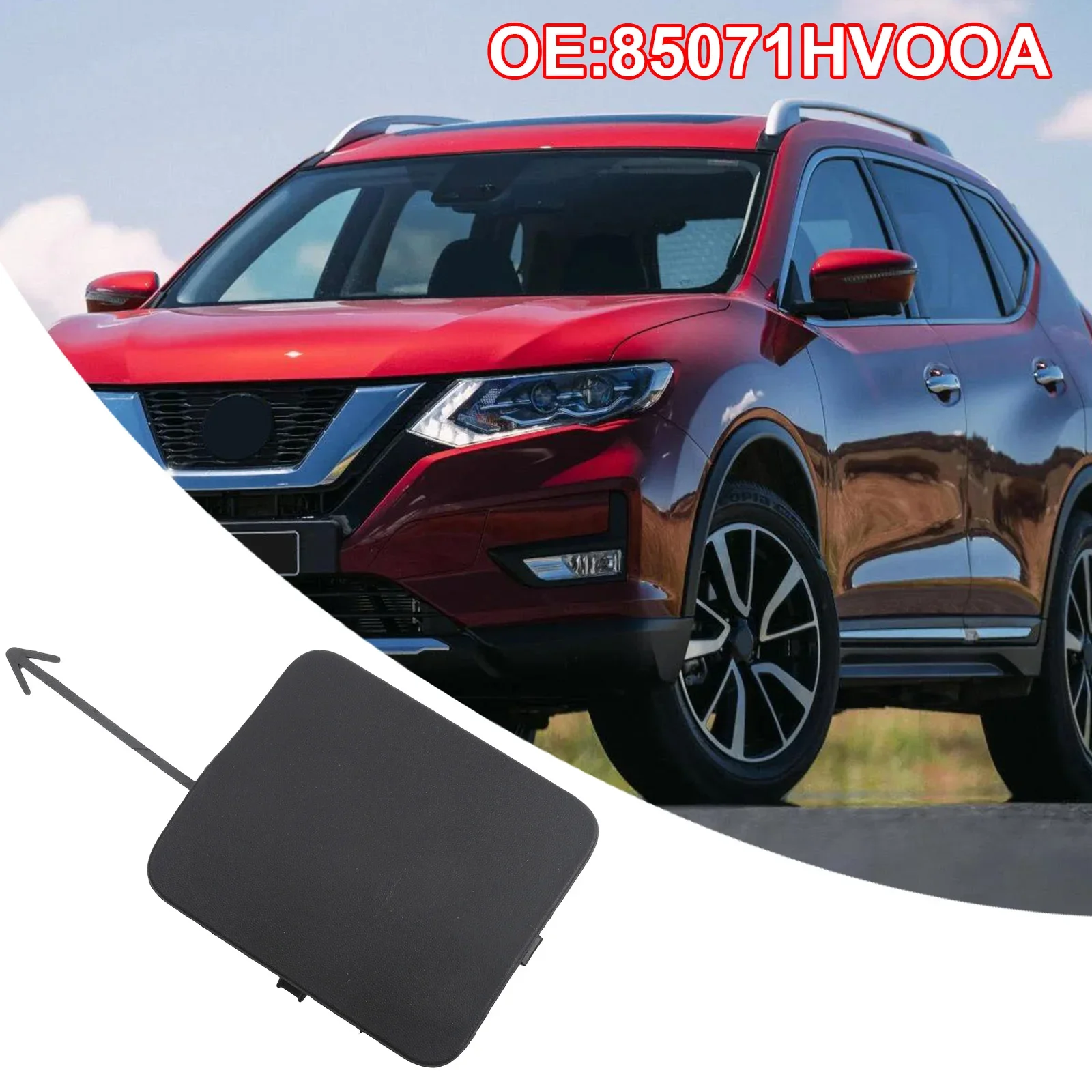 닛산 캐시카이 2017 2021용 견인 후크 아이 커버 OEM 85071HV00A에 직접 장착 가능 차량의 사용성과 외관을 향상시킵니다.
