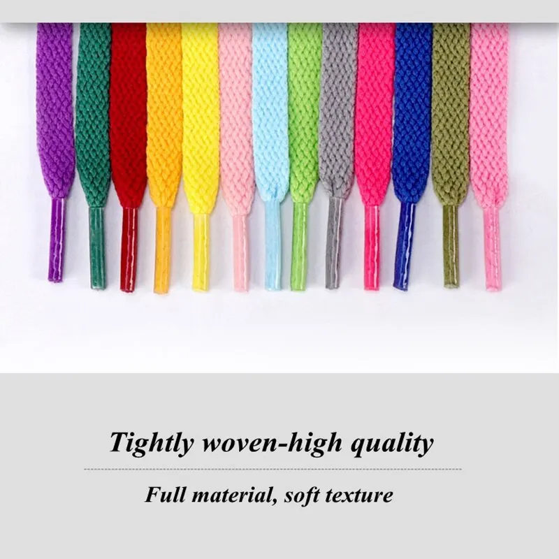 Vibrant Multi-Color Shoelaces for Sneakers and Casual Shoes