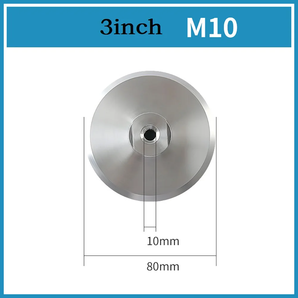 

4inch Thicken Backer Pad Diamond Polishing Aluminum Backing Holder Power Tools Replacement M14 M10 M16 3"/80mm 4"/100mm