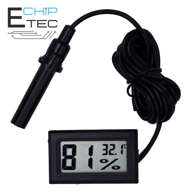 Embedded Temperature and Humidity Meter FY-12 Electronic Hygrometer Digital  Temperature and Humidity Meter with Probe 1 Pcs - AliExpress