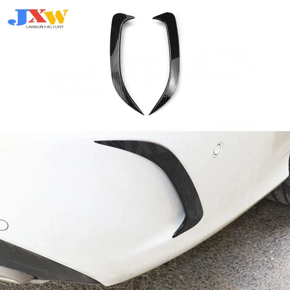 

Gloss Black Rear Bumper Fins Side Fender Canard Splitter for Benz C Class W205 C180 C200 C300 C63 AMG Coupe/Sedan 2015-2021