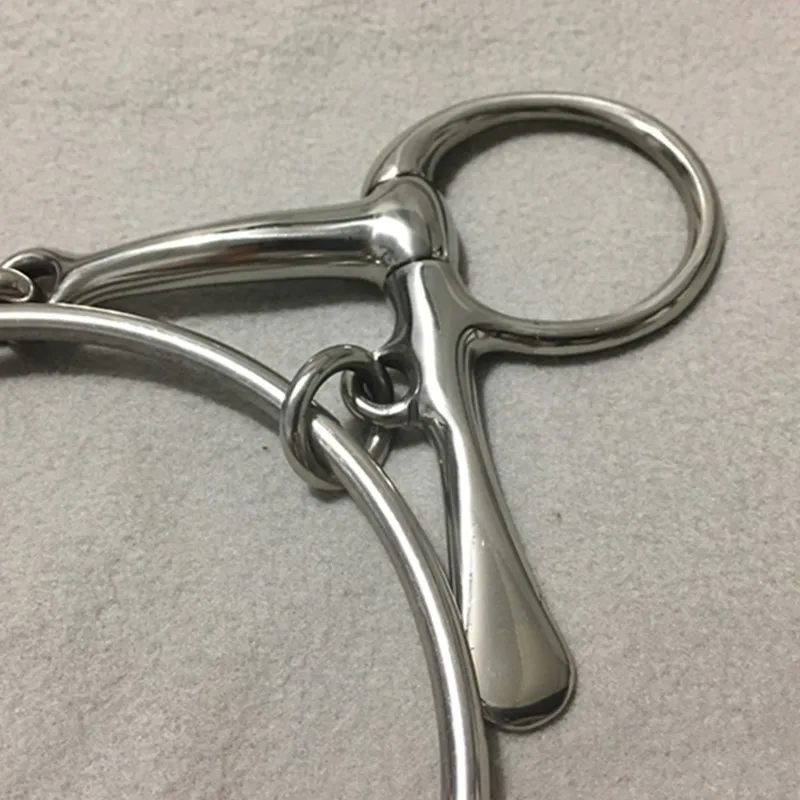 Embout De Cheval 4 1/2 Pouces – Joue Complète, Bouche Snaffle, Acier Inoxydable, Neuf