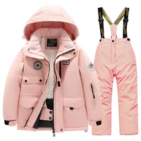 Combinaison de ski d'hiver pour enfants, pour garçons et filles, manteau épais coupe-vent et imperméable pour la chaleur et la neige, équipement de jeu 4