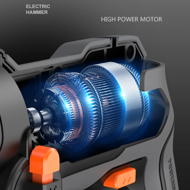 T Brushless Rotary Electric Hammer Drill Cordless 3 in 1 High Power High Power Multifunction Electric Pick for Home Drilling 4