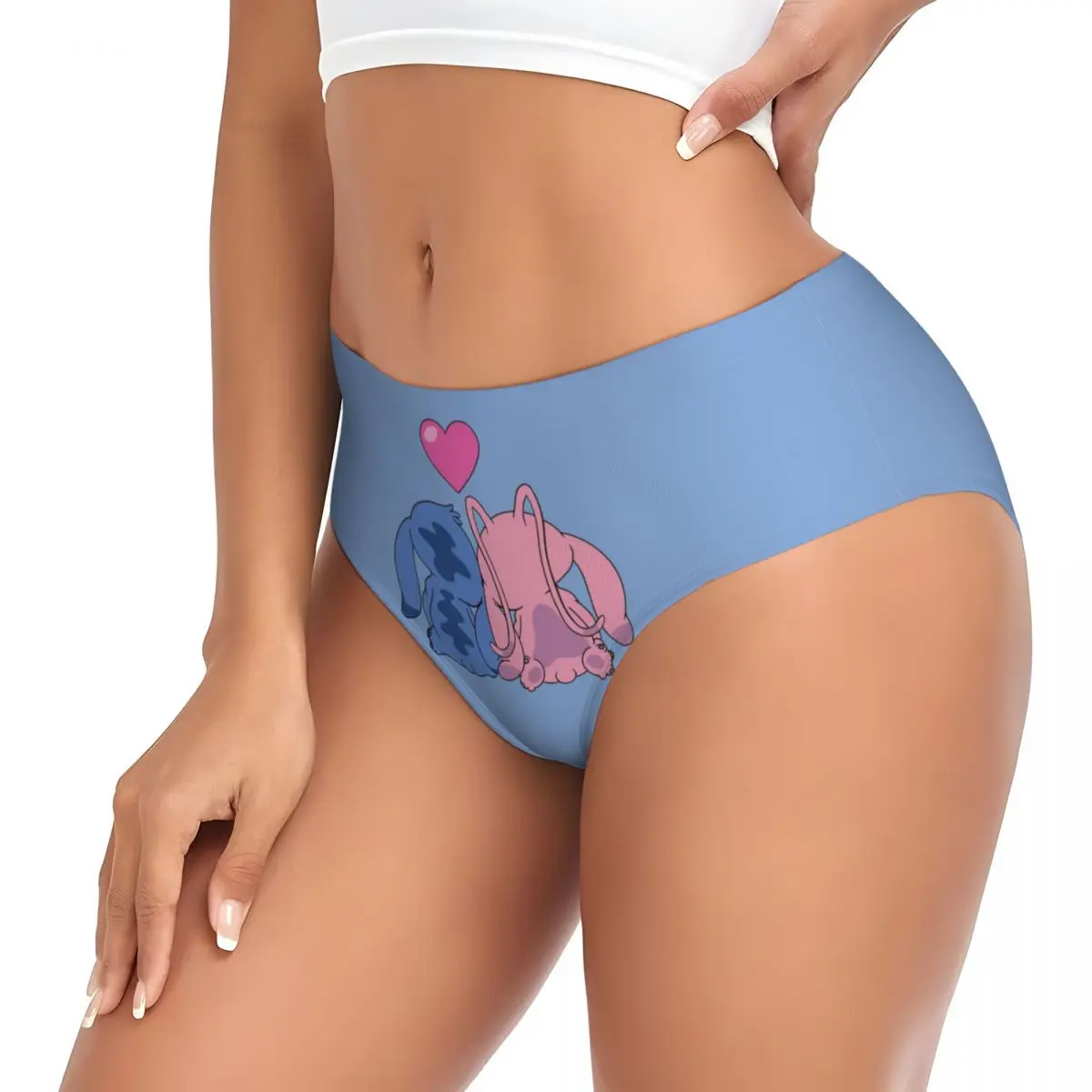 Women's Stitch And Angel Brief Underwear Cozy Breathable Briefs Panties 3