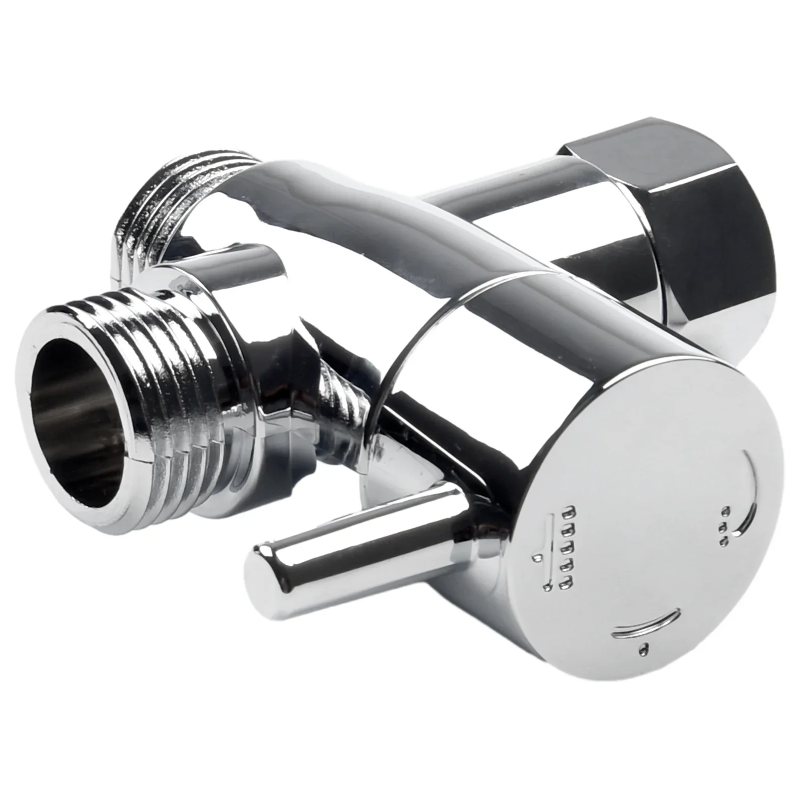 3 Way T-adapter Brass G1/2 Inch Tee Connector With Shut Off Valve Shower Diverter For Bath Toilet Bidet Sprayer Shower Head