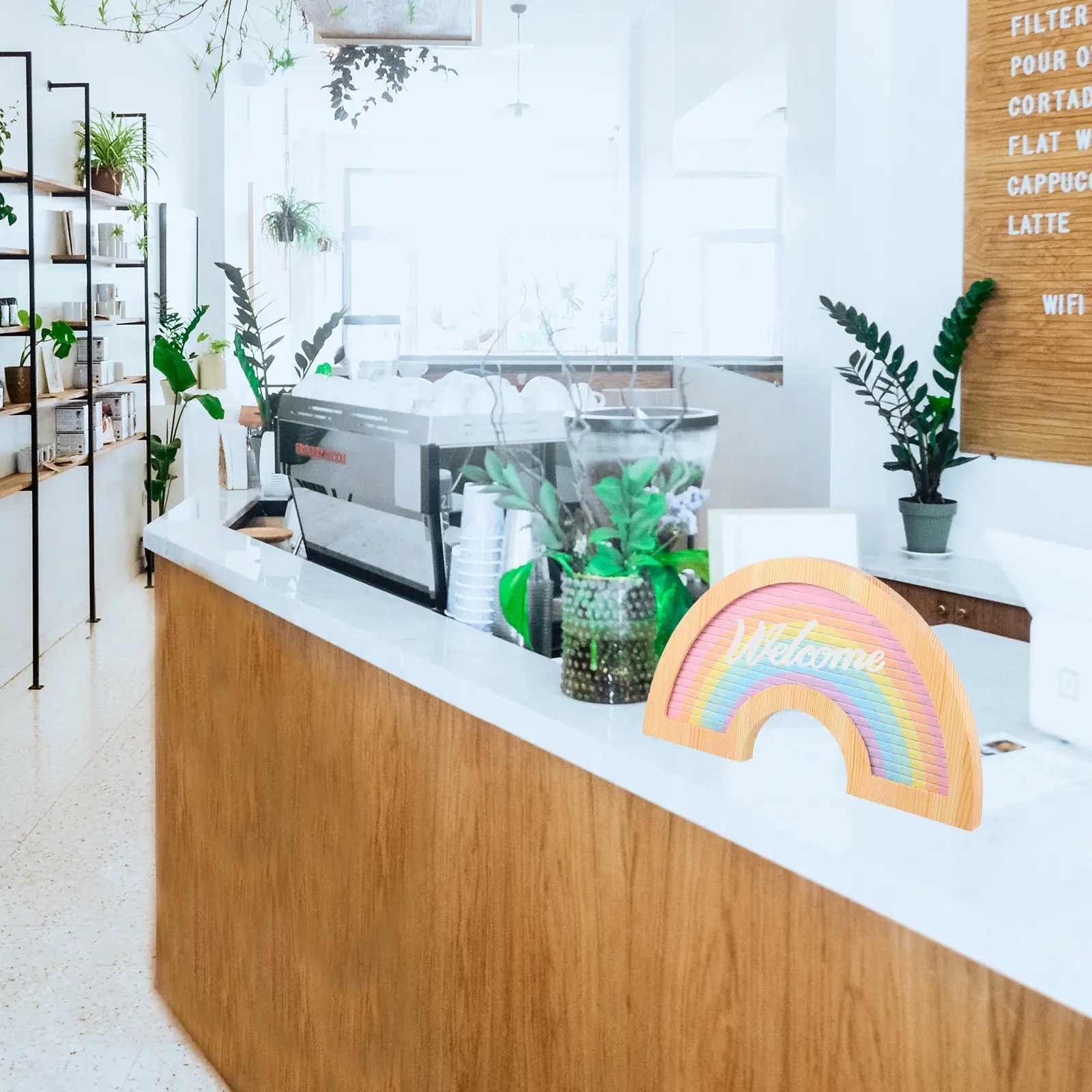 1세트 레터 펠트 보드 클래식 루스틱 나무 프레임, 팜하우스 및 모던 인테리어 장식에 적합, 탈부착 가능한 유연한 디스플레이