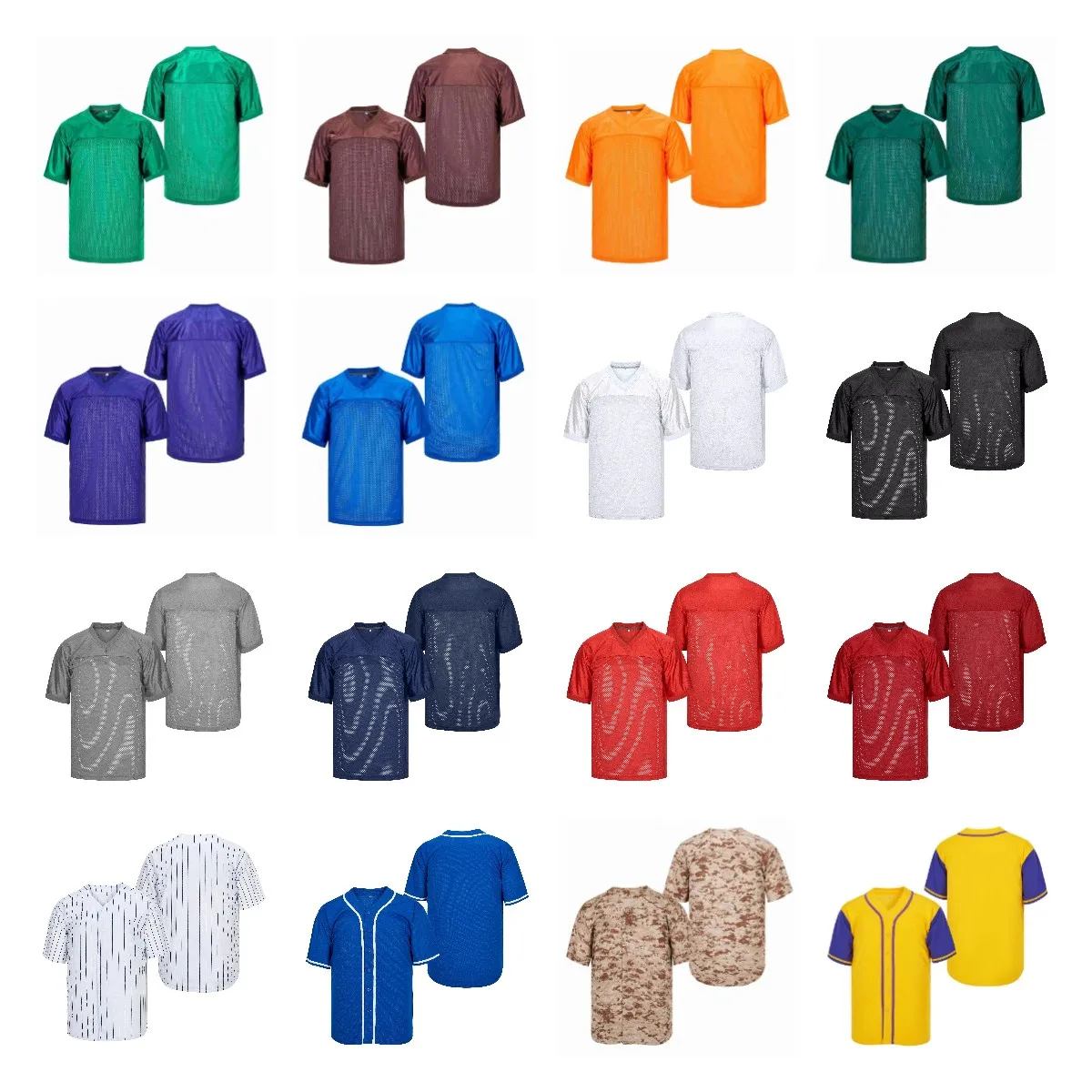BG men's American Football Jerseys Blank Style White Black Green Yellow Blue Brown CAMO Purple Embroidery Accept Custom