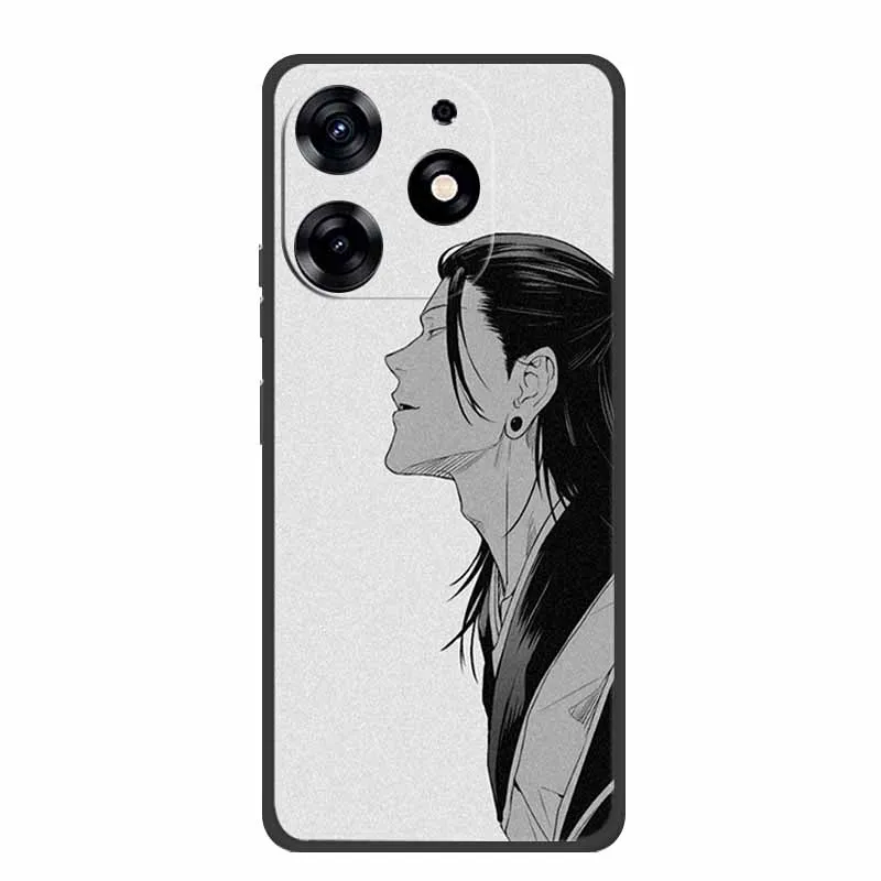 Sleek Black Silicone Soft Phone Case - Durable and Stylish Back Cover Shell