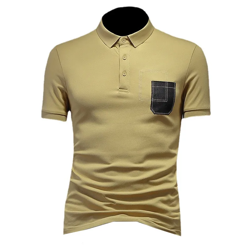 

2022 Summer New Style High quality Printing High Quality Men POLO Shirt Pique Cotton Short-Sleeved Casual Breathable Lapel POLO
