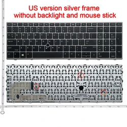 Enhanced Laptop Keyboard for HP EliteBook and ZBook Series (US NO backlit)