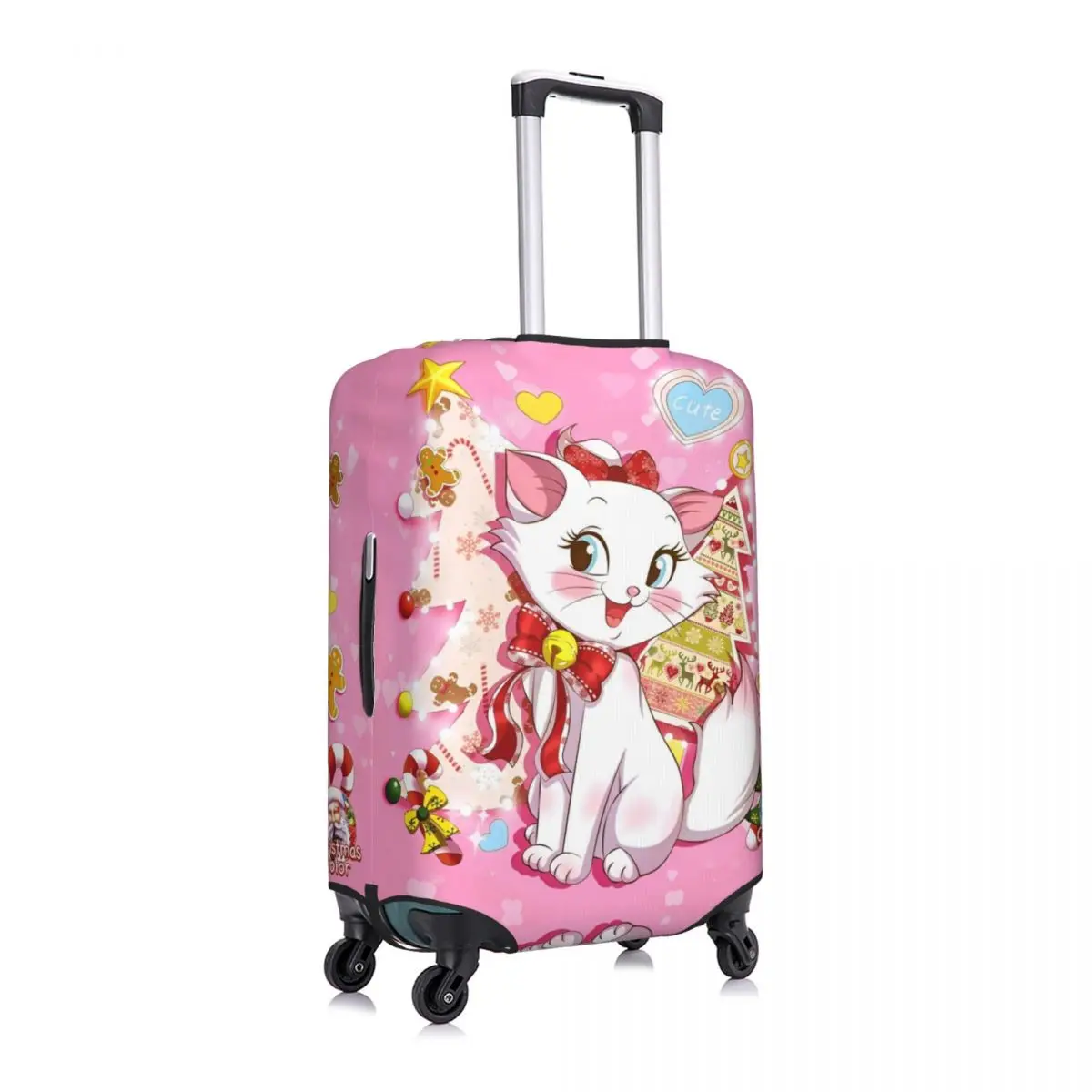 Marie Cat The Aristocats Suitcase Cover Cruise Trip Flight Elastic Luggage Case Protection 3