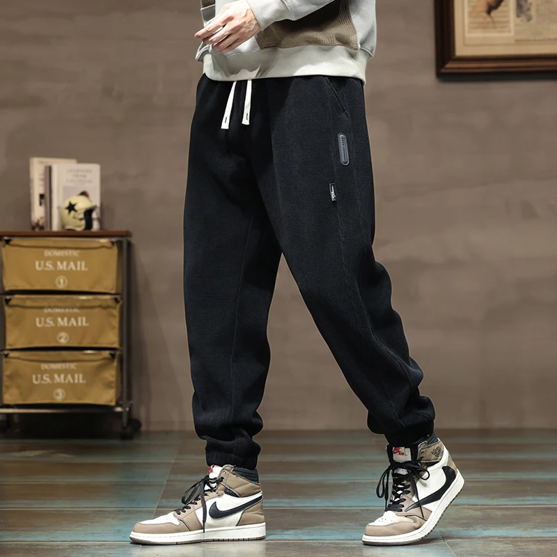 New Casual Men's Loose Versatile Autumn Tie Feet Casual Pants