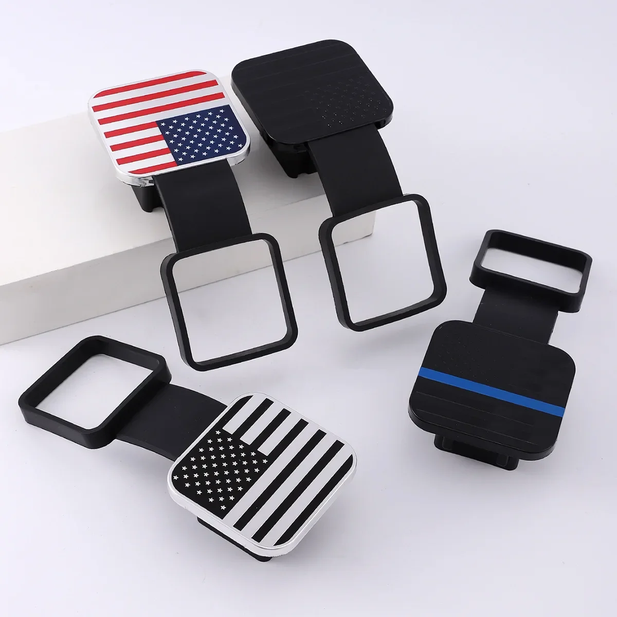 

Крышка для сцепки прицепа из ТПУ 2 дюйма подходит для 2 дюймового автомобиля/грузовика/внедорожника буксировочная Заглушка заднего приемника Пылезащитная Крышка хромированная/черная с логотипом американского флага США