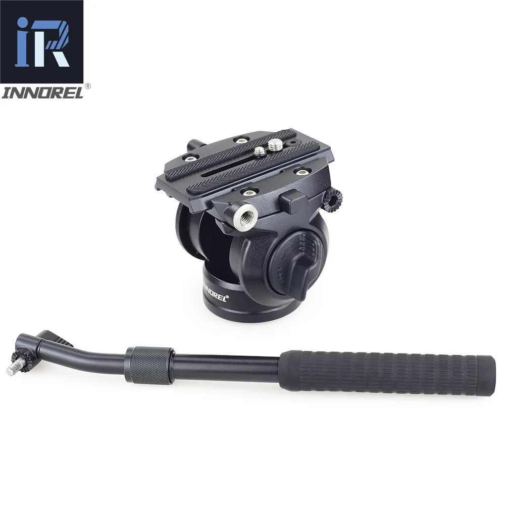 INNOREL H70 Hydraulic Panoramic Camera Tripod Head Video Fluid Drag Pan Head for Canon Nikon Sony DSLR Camera Camcorder Shooting