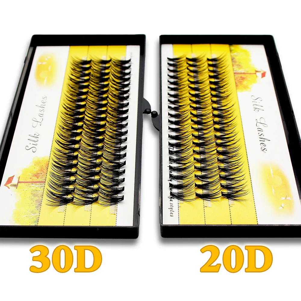 Custom Logo Private Label 20D/30D/40D Individual Eyelash Extension Cluster Mink Eyelashes Professional Flared Lashes Makeup 3