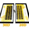 Custom Logo Private Label 20D/30D/40D Individual Eyelash Extension Cluster Mink Eyelashes Professional Flared Lashes Makeup 3
