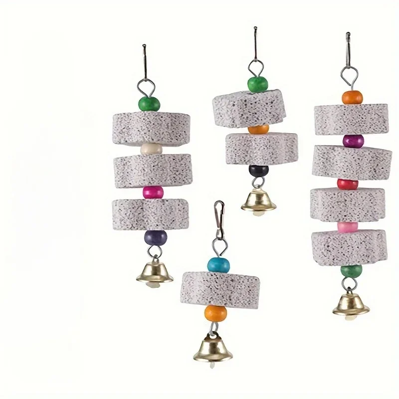Flower-Shaped Bird Molar Toy Parrot Grinding Stone Bird Cage Toy Parakeet Chinchilla Squirrel Cage Accessories parrot toy bird toy bird cage accessories small pet ladder toy