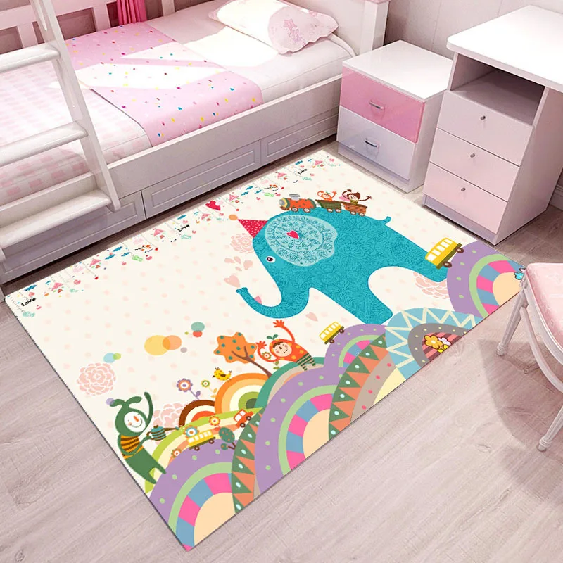 MNSRUU Alfombra de área de elefante para bebé, gorro de dormir, alfombra de  entrada, alfombra de cuarto de bebé, alfombra para sala de estar