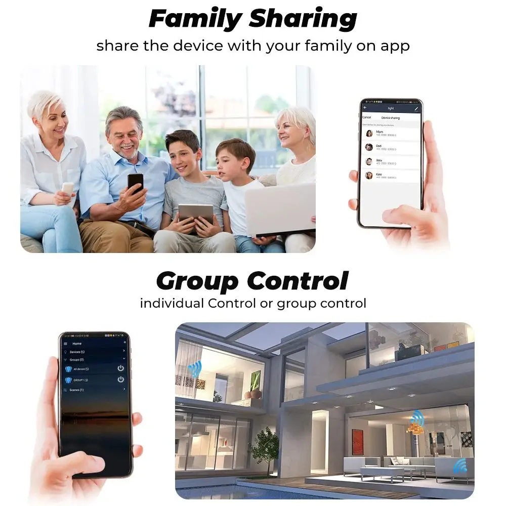 Smart WiFi Plug - US Standard Wireless Outlet with Remote Control for Smart Home Appliances