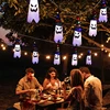 Halloween Lights,11.5ft Battery Operated 5 Ghost Led String Lights Halloween Decorations, for Indoor Outdoor Home Party Decor 3