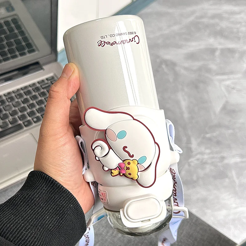 New 460ml Sanrio Thermos Cup Melody pompompurin Kuromi Cinnamoroll