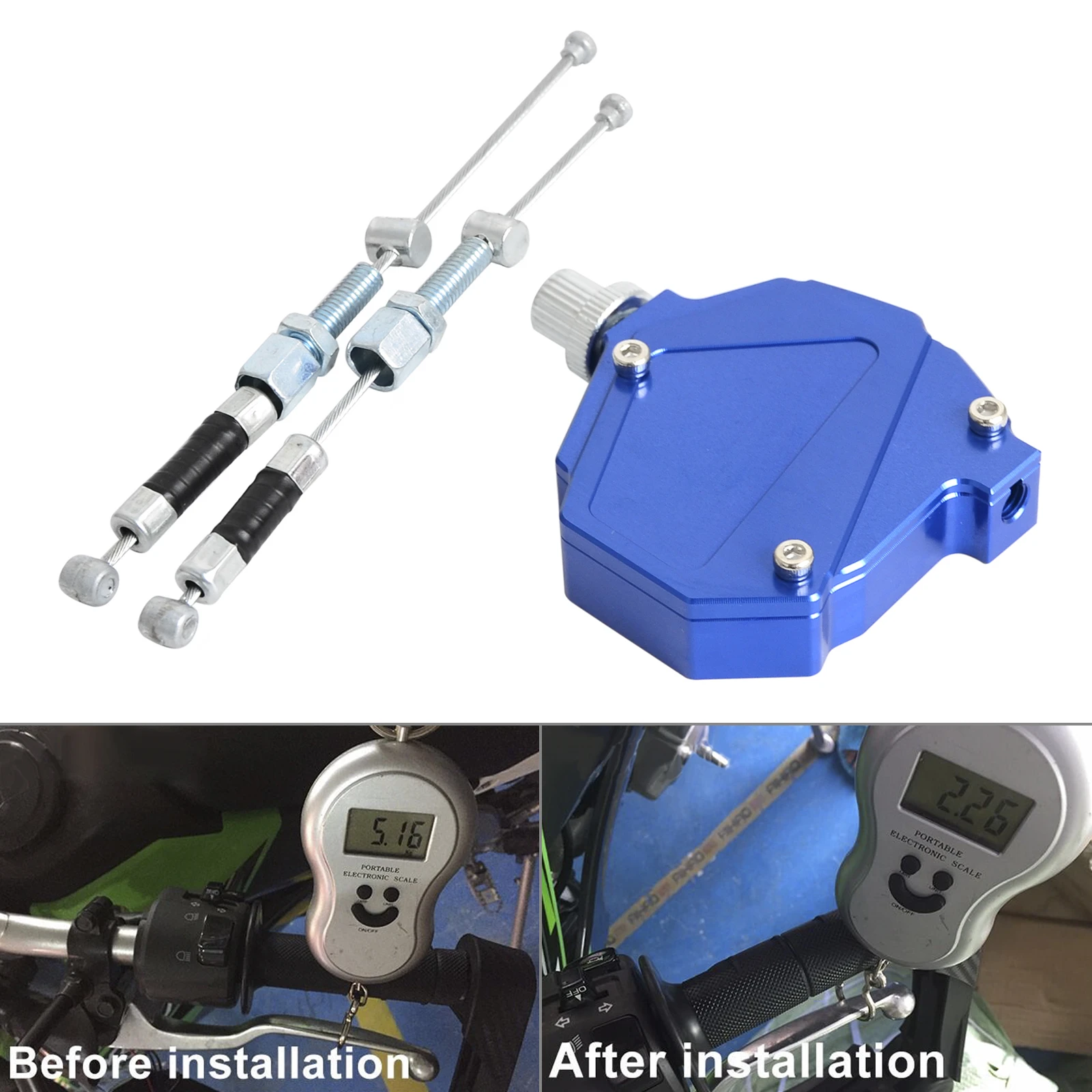 CNC Stunt Clutch Easy Pull Cable System For Yamaha YZ85 YZ125 YZ250 YZ250F YZ450F TTR250 WR250R