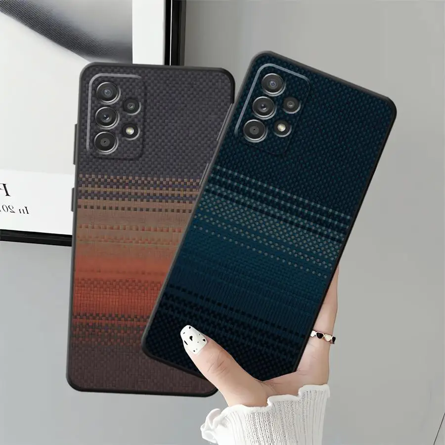 Sleek Carbon Fiber Pattern Protective Phone Case