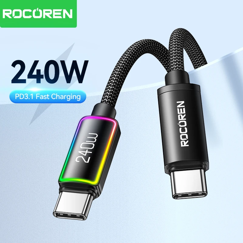 thumbnail image 2 of Eowduk C To C 240W Charging Cable With Wearable Bracelet Design 2 of 9