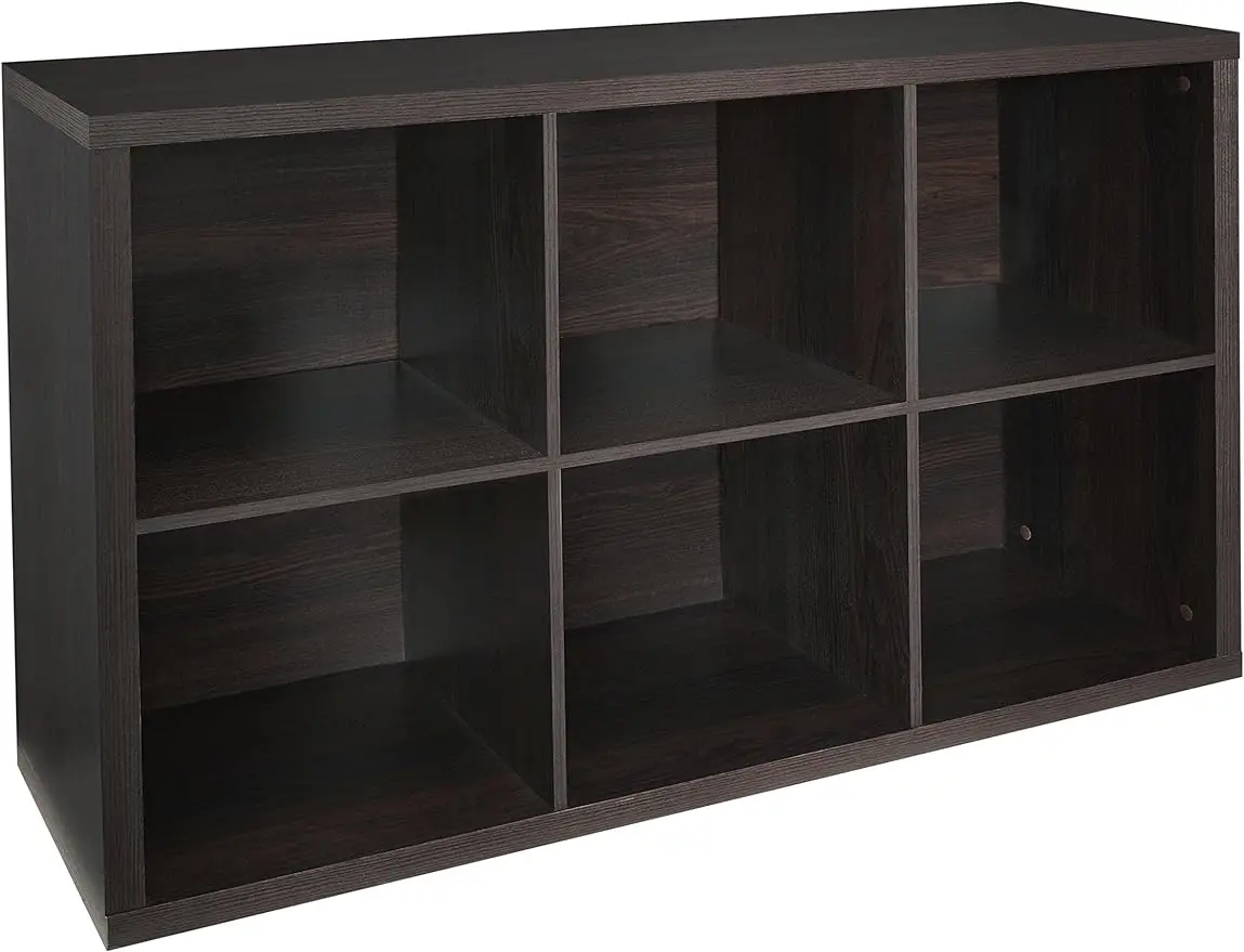 

4109 Decorative 6-Cube Storage Organizer, Black Walnut