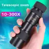 Metal 10-300X Zoom HD Powerful Binoculars Long Range Portable High Quality Professional Telescope Monocular For Hunting K8I0 1