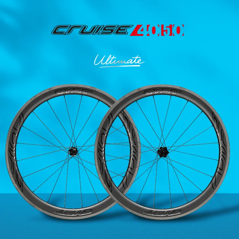 RYET Carbon Road Wheels Rim Brake V Brake Bike Wheelsets Tubless Clincher Rimsets Ceramic