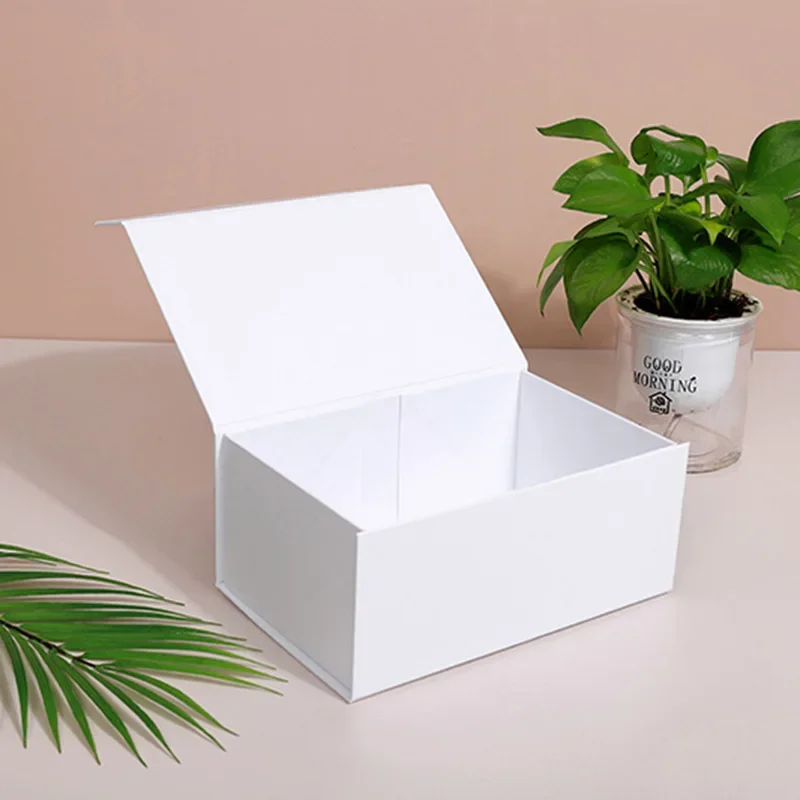 Magnet Clamshell Gift Box For Wedding Birthday Party Product Gifts Packaging Box White Custom Logo Folding Thick Paper Box 5 S51d14c1cb36f464f98fe58fabe3fcdc6q