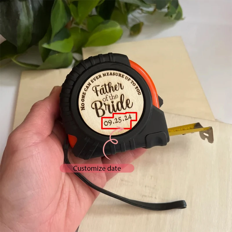 Personalize brother of the bride Father of the groom tape measure Wedding engagement bachelorette bachelor party keepsake gift 1 S51d153fe53364cc9bbdea85b265709c5a