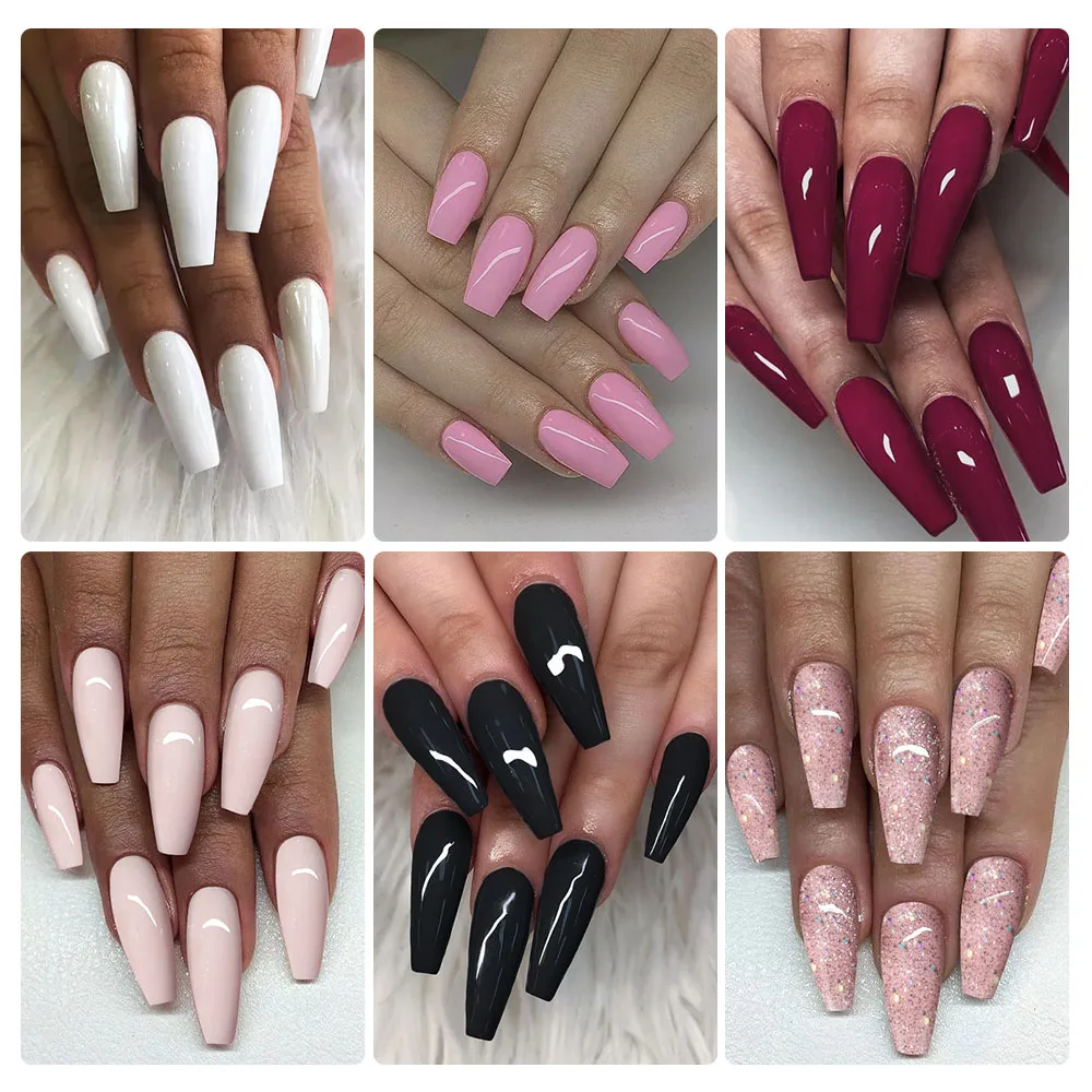 ROSALIND Pink Series 6Pcs/kits Nail Gel Polish Set Trendy Shiny Bright Gel Polish Set For Salon Nail Set Need LED/UV Lamp 5