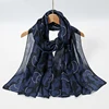 1 pièces Ramadan Hijab imprimé léopard femmes bohème aquarelle doux musulman Hijabs Floral respirant châle enveloppement écharpe foulard chaud