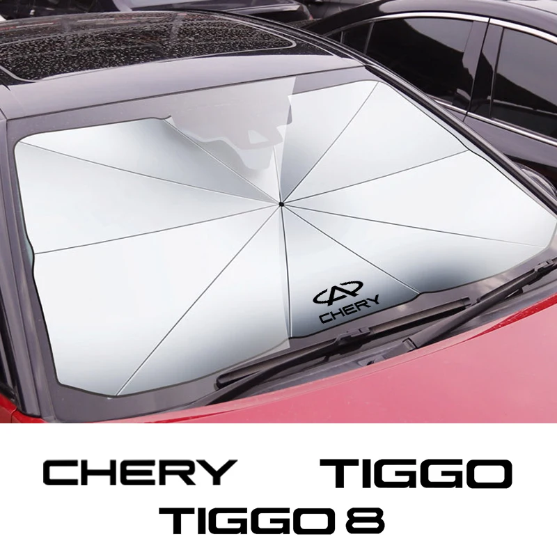 Chery Tiggo 3 4 5 7 8 tiggo7pro tiggo8plus 에 적합한 자동차 앞 유리 파라솔, 자동차 인테리어 프론트 햇빛가리개, 자동차 액세서리