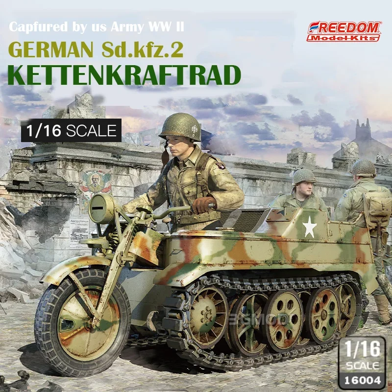 Модель немецкого бронированного автомобиля 16004 Sdkfz.2 1/16