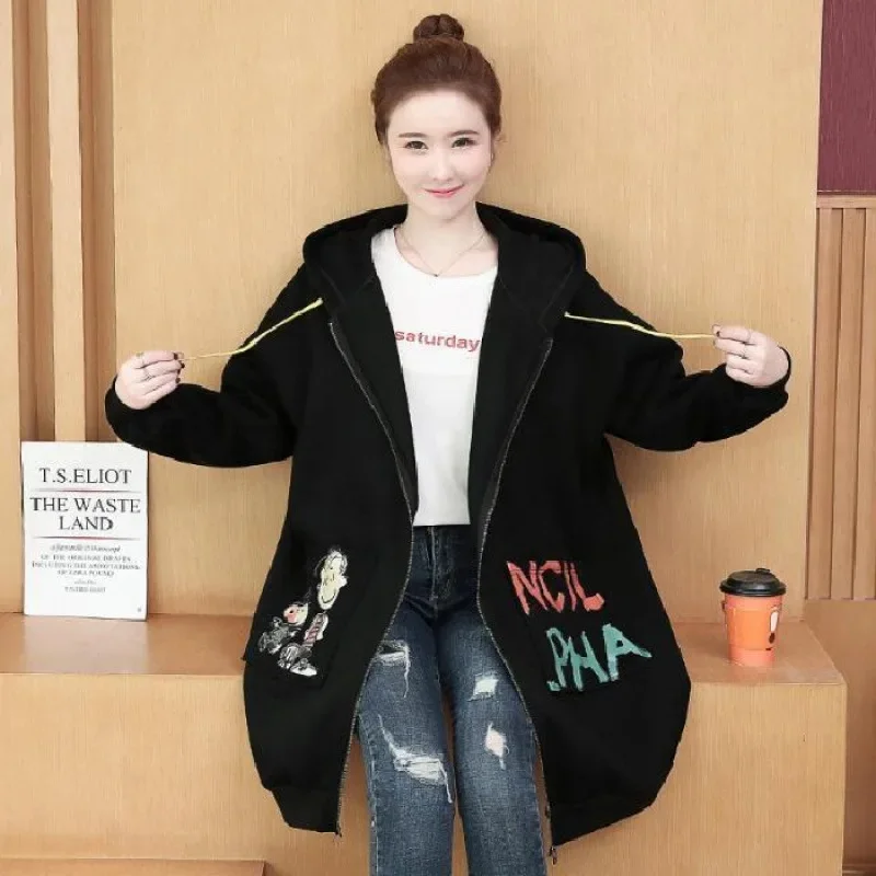 Black Fleece-lined thickened