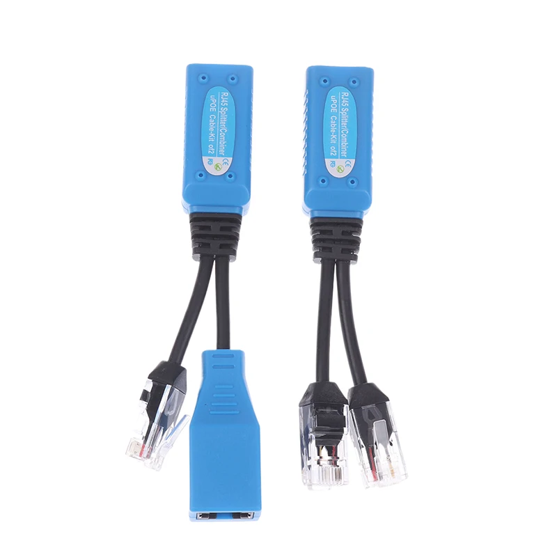 1Set Kit cavo POE RJ45 Splitter Combiner CCTV Cavo adattatore POE Cavo di alimentazione passivo per telecamera IP - immagine 2