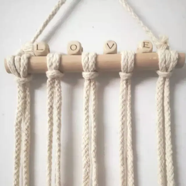 INS Nordic Wooden Cloud Baby Hair Clips Holder Princess Girls Hairpin Hairband Storage Pendant Jewelry Organizer Wall Ornaments Beige LOVE