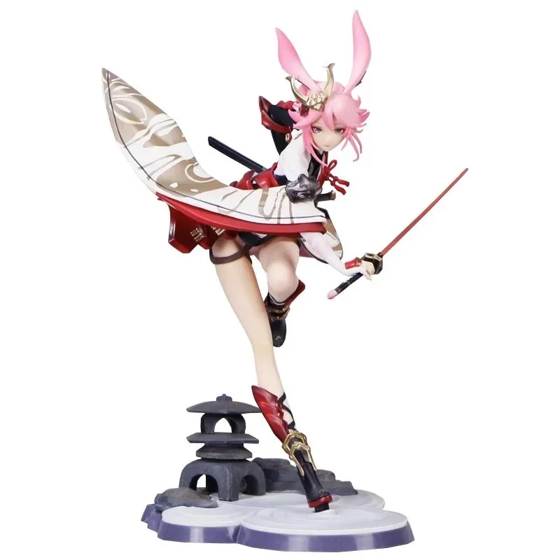 

24.5cm Honkai Impact 3 Anime Figure Yae Sakura True Flame Lucky Soul Kawaii Action Figure Collection Ornament Pvc Model Gift Toy